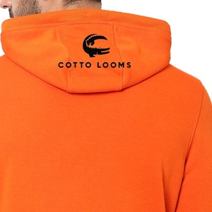 New arrival <b>pullover</b> <b>men</b> hoodies breathable factory rate cotton blended fleece solid color high quality premium streetwear - Product Image 5