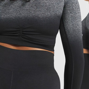 Traje de Yoga para mujer, conjuntos de entrenamiento, deporte de buena calidad, traje de Yoga transpirable, ropa ajustada para glúteos, ropa de gimnasio y mallas para mujer - Product Image 2