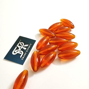 Elegante ámbar naranja cuentas de resina ovaladas para DIY artesanía joyería collar pulsera Fabricación y accesorios creativos hechos a mano - Product Image 5