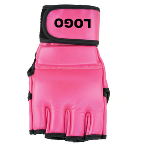 Guantes de boxeo de la mejor calidad medio dedo MMA personalizados adultos boxeo lucha MMA guantes entrenamiento MMA guantes Protector OEM - Product Image 4