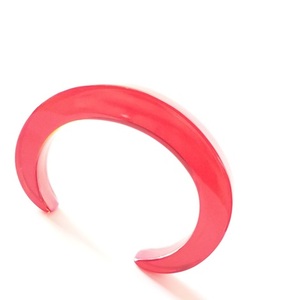 Handmade <b>Red</b> Acrylic Casting Resin Bangle <b>Bracelet</b> Unique Newly Unisex Trendy Fashionable Bangle Jewelry Anniversary Party - Product Image 2