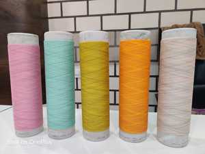 40 Spun Dyed <b>Polyester</b> Metallic <b>Yarn</b> ST & MS Type Embroidery Lurex <b>Yarn</b> for Creative Embellishments - Product Image 4