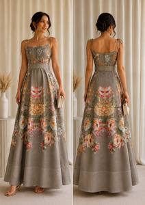 Robe moulante en coton uni avec bretelles, élégante, à nouer aux épaules, ceinturée, fabriquée en Turquie, sur mesure, pour soirées et fêtes, longueur midi, pour femmes, vente en gros - Product Image 5