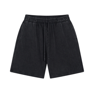 OEM vente en gros T-shirts pour hommes lavés à l'acide uni lourd coton vintage Short logo personnalisé surdimensionné ensemble t-shirt et short pour hommes - Product Image 6