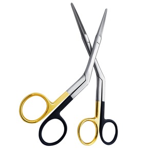 กรรไกรจมูกอัศวิน17.5ซม. มีด้ามจับชุบทองมีความต้องการสูง - Product Image 1