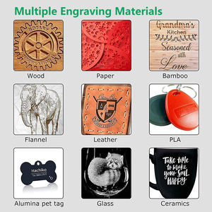 Portable 3W CNC Diode Lazer Graveur CNC Facile À Utiliser pour Acier Inoxydable Acrylique Plastique Verre MDF Papier Métal Caoutchouc - Product Image 6