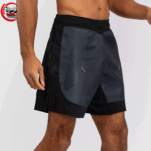 Short MMA Rash Guard personnalisé pour homme, séchage rapide, compression, style sport, impression par sublimation, tissu respirant, style uni - Product Image 3