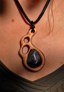 Usine Vente Chaude En Bois Pendentif Rond Collier Hommes Femmes Fabriqué À La Main En Bois Pendentif Religieux Avec Bouddha Gravé - Product Image 2