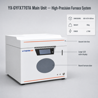YX-GYFX7707 Analyseur automatique de proximité pour la teneur en eau, la cendre, les volatiles et le carbone fixe du charbon ASTM D3172 0,5-1,2 g 36 échantillons 1 ° Précision C