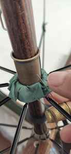 Parapluie de pluie droit manuel à la mode italien pour adultes avec poteau en métal et manteau coloré en plastique retraité - Product Image 4