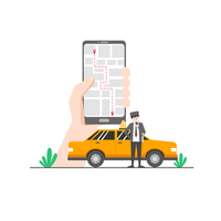 Application de transport sécurisé, 20 ans d'expérience en développement, plateforme de taxi en marque blanche avec prise en charge multilingue et interface utilisateur (UI) et expérience utilisateur (UX) pour les taxis.