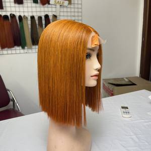 Perruques de luxe dentelle droite transparente HD Swiss dentelle frontale perruques de cheveux humains extensions de cheveux humains bruts vietnamiens - Product Image 4