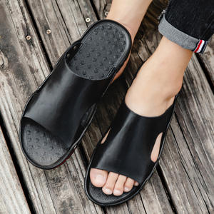 Sandalias Árabes Casuales para Hombre al por Mayor, Talla Grande, Chanclas Planas con Parte Superior de PU, Forro de Microfibra y Suela de Goma para Verano - Product Image 4