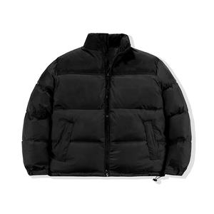 Vente en gros de haute qualité hommes femmes décontracté Streetwear doudoune hiver chaud rembourré manteau col montant fermeture éclair avant - Product Image 4