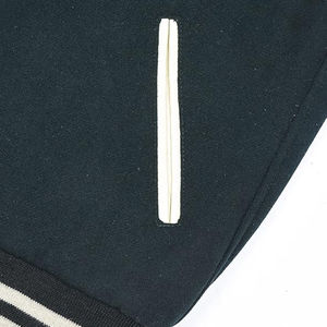 Veste universitaire unisexe en cuir de laine de qualité supérieure, veste décontractée de basket-ball, style letterman, fermeture à glissière, ODM d'hiver pour hommes - Product Image 4