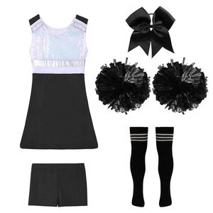 Costume de cheerleading pour femmes, style 2024, vêtements de danse hip-hop, vêtements de sport, paillettes, imperméable, coupe-vent, respirant pour l'extérieur - Product Image 3