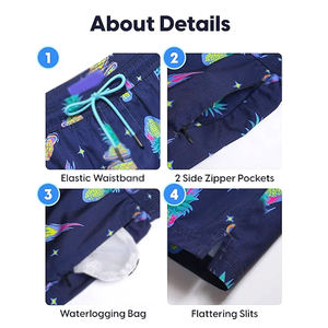 Ropa de entrenamiento físico con cremallera, pantalones cortos estampados, pantalones cortos para correr para hombre, recién llegados, pantalones cortos para correr - Product Image 2