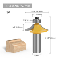 Jeu de mèches de routeur en carbure de tungstène pour bois 1/4 ''fraises en bout en carbure monobloc pour le travail du bois et le fraisage CNC