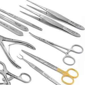 Juego quirúrgico Manual profesional de 14 Uds., instrumentos médicos de grado quirúrgico, herramientas de quirófano de acero inoxidable autoclavables - Product Image 5