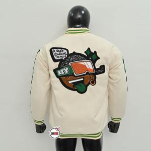 OEM sur mesure chenille patch broderie en cuir manches Varsity Jacket letterman veste pour hommes - Product Image 2