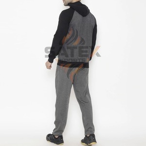 Conjunto de Sudadera con Capucha y Pantalones Deportivos Personalizados al por Mayor, Traje Deportivo Ligero, Liso, Holgado, de Algodón, Informal para Hombre, Ecológico - Product Image 3