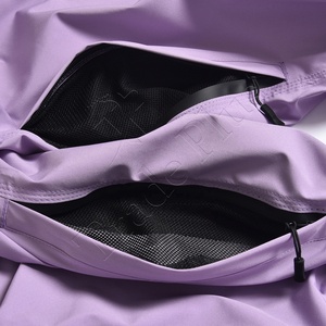 กางเกงคาร์โก้สีม่วงแบบ unisex เอวผูกเชือก ระบายอากาศได้ดี ผลิตจากโพลีเอสเตอร์ ทรงหลวม ขากว้าง สำหรับผู้ใหญ่ - Product Image 5