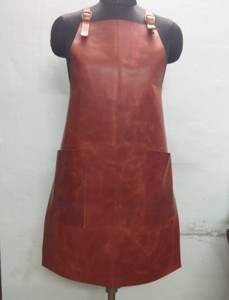 Venta al por mayor hermosa cantidad proveedor de la mejor calidad a juego costura cocinar delantales de cuero genuino a precio de mercado confiable - Product Image 2