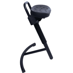 LOTZ Black Steel Tube Chair 645-825 mm <b>Adjustable</b> Seat <b>Height</b> Integral Foam Standing Aid - Product Image 1
