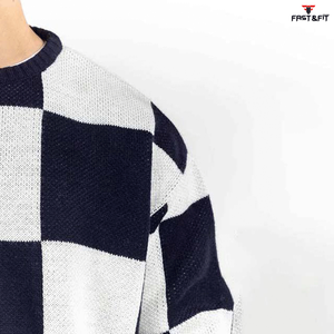 Suéter de Cachemira de Lana Tejido con Logotipo Frontal, Talla Grande, Manga Larga, Cuello Redondo, Color Sólido, Informal, para Hombre, Invierno - Product Image 6