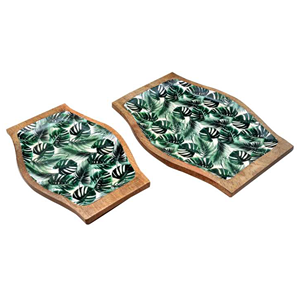 Bol à soupe en bois de haute qualité Design Antique finition moderne matériau naturel décor bols de service en métal résine d'os de corne époxy - Product Image 3