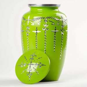 Urne en métal fabriquée à la main à forte demande pour cendres Pet Baby Crémation Enterrement Fournitures funéraires indiennes - Product Image 4