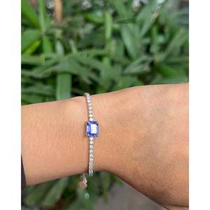 กำไลเทนนิสแฟชั่นหินแทนซาไนต์ฮาวานา - Product Image 4