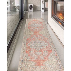 Tapis imprimé médaillon : Luxe, coloré, décoration de bureau, de cuisine, tapis en velours - Product Image 3