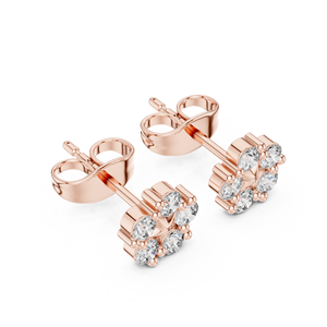 S925 <b>Sterling</b> <b>Silver</b> VVS D Color Double Round Moissanite <b>Earrings</b> <b>Women</b> Moissanite <b>Earrings</b> - Product Image 2