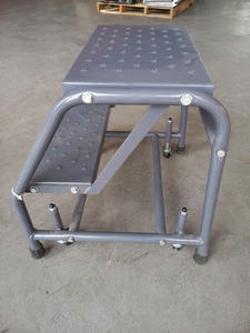 High Quality 2-Step Folding Steel <b>Ladder</b> for Apartments and Warehouse Use Modern Design Without Handrails Hot Selling - Product Image 4