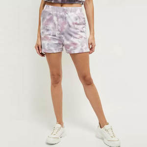 Shorts décontractés pour femmes de haute qualité, écologiques, à séchage rapide, taille mi-haute, uni, lavage clair, 100% coton, fermeture à cordon, best-seller - Product Image 2