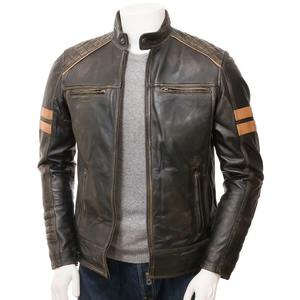 Men's <b>Leather</b> <b>Jackets</b> in Winter <b>Vintage</b> Motorcycle Biker <b>Jacket</b> Moto Riding & Racing <b>Jacket</b> With Custom Design - Product Image 4