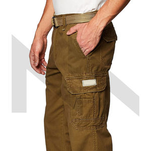 Pantalones Cargo tácticos deportivos de alta calidad para hombre, Pantalones rectos sólidos con logotipo personalizado, transpirables, multibolsillos, ligeros, lavado oscuro - Product Image 3