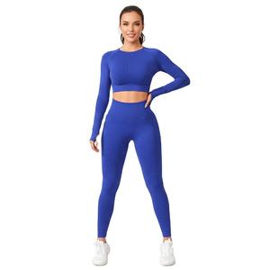 Conjunto Deportivo para Mujer, con Logotipo Personalizado, Pantalones de Jogging para Entrenamiento y Fitness, Chaqueta con Cremallera para Yoga, Conjunto de 2 Piezas, Trajes Deportivos de Otoño para Mujer - Product Image 3