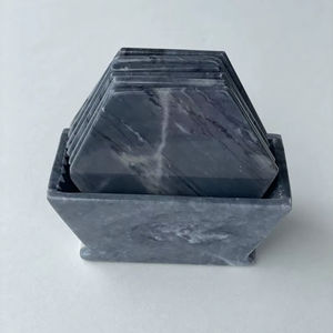 Juego De 6 Posavasos De Mármol Gris - Product Image 1