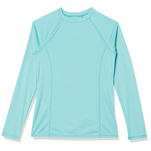 Nouveauté Slim-fit Crew Neck Rash Guard T-shirts Protection de la peau pour les vêtements de plein air Manches longues Rash Guard pour les femmes OEM - Product Image 6