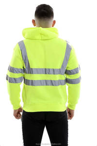 ยี่ห้อใหม่เสื้อผ้าความปลอดภัยในการทํางานผู้ชาย Hi Viz สูงสะท้อนแสงกันน้ําเสื้อแจ็คเก็ตหมวกเสื้อฤดูหนาว - Product Image 3