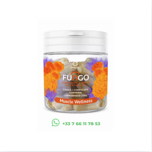 Novaloa Extrait de Chanvre CBG et Mélange d'Adaptogènes Végétaux à Base de Champignons, Capsules de Soutien à la Récupération Musculaire, Pot de 30 gélules, Qualité Supérieure, Naturel - Product Image 1