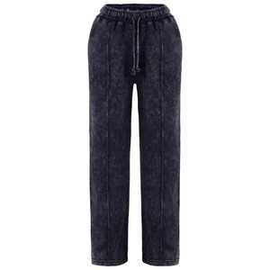 Chándal de talla grande para mujer, conjunto de dos piezas con cremallera de manga larga, chándal informal calado a rayas para mujer - Product Image 5