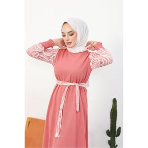 Mislina manica zebrata abito Hijab 296 cipria