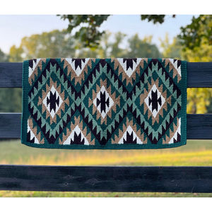 Couverture de selle Western Show Horse Design néo-zélandais Couverture de selle en laine faite à la main Top Tapis de selle en laine Taille - Product Image 1