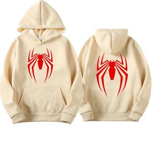 Sudadera con Capucha de Invierno para Hombre, 100% Algodón, Diseño Gráfico de Animales, Estilo Urbano, con Estampado de Araña en la Parte Delantera y Trasera - Product Image 5
