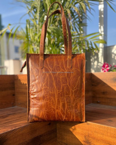 New Western Crunch <b>Leather</b> Handbag Women <b>Leather</b> <b>Shopping</b> Bag Unique Stylish Collection Shoulder Bag Multi Purpose Handbag - Product Image 5