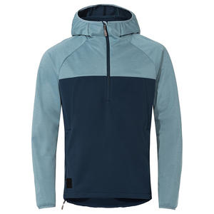 Veste Softshell à Capuche Demi-Zip Premium pour Hommes Vente en Gros Logo Personnalisé Coupe-Vent Randonnée Voyage Vêtement Casual Veste Softshell - Product Image 4