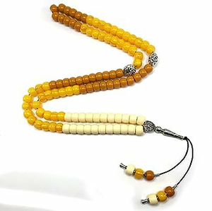 2024 meilleure qualité Tasbih islamique musulman perles de prière à la main bois et pierre perles OEM Services fond blanc vente chaude - Product Image 5